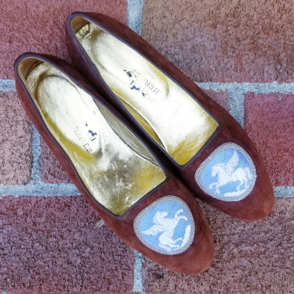 Hermes Pegasus Embroidered Smoking Slipper - Picture 2 of 9
